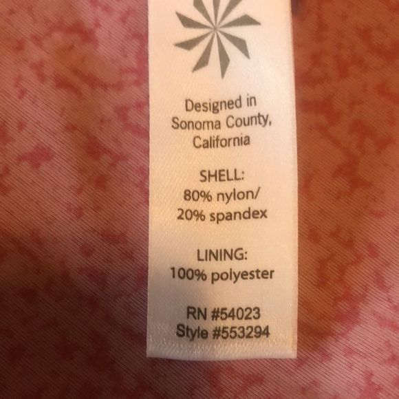 Athleta Salina Montego Swim dress  / XXsmall / hot pink/ razor back with tie - Picture 10 of 12